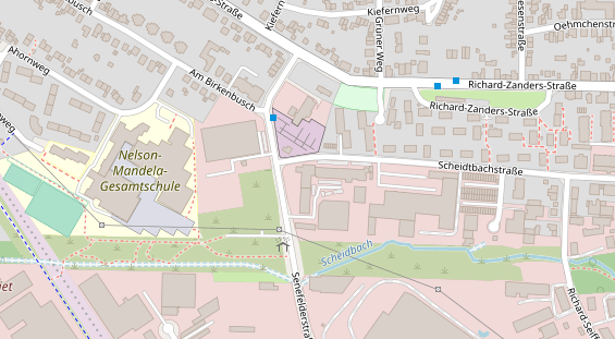 Fahrradwerkstatt auf Satellitenbild