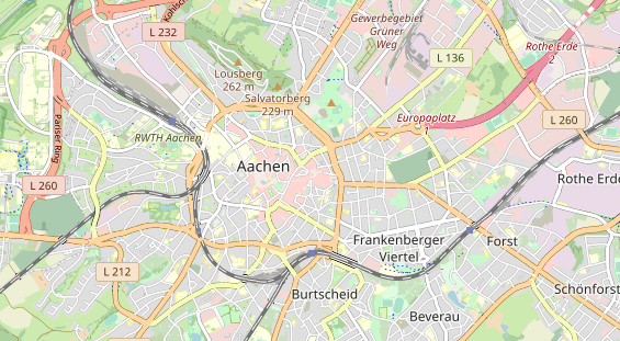 Bicycle workshop on map