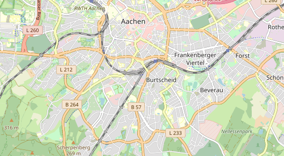 Bicycle workshop on map