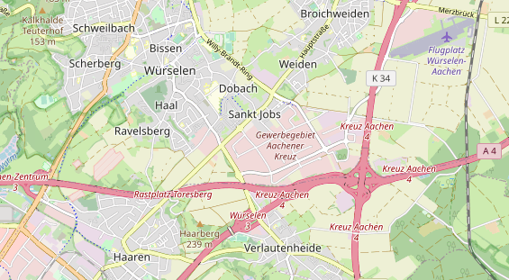 Bicycle workshop on map