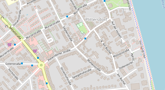 Fahrradwerkstatt auf Satellitenbild