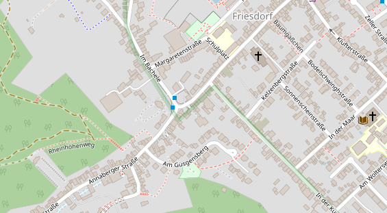 Fahrradwerkstatt auf Satellitenbild