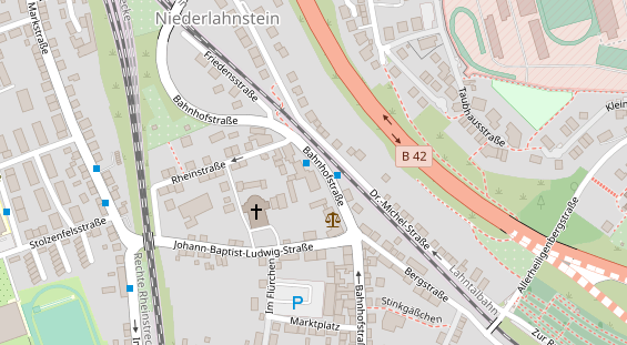 Fahrradwerkstatt auf Satellitenbild