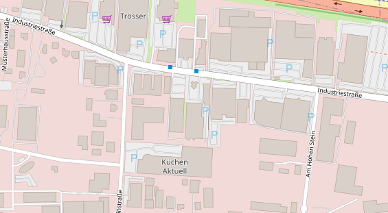 Fahrradwerkstatt auf Satellitenbild
