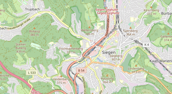 Bicycle workshop on map