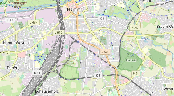 Bicycle workshop on map