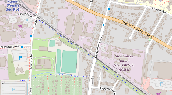 Fahrradwerkstatt auf Satellitenbild