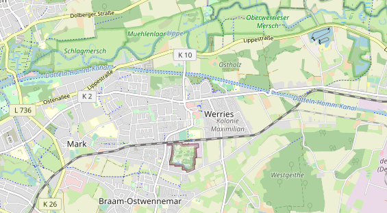 Fahrradwerkstatt auf Karte