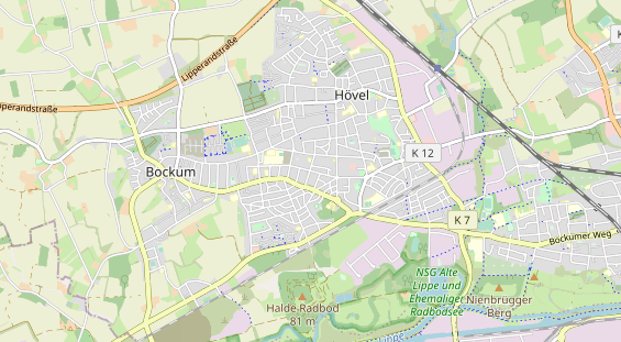 Bicycle workshop on map