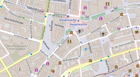Fahrradwerkstatt auf Satellitenbild