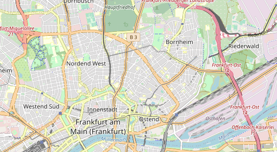 Bicycle workshop on map