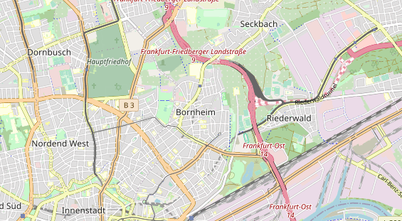 Bicycle workshop on map