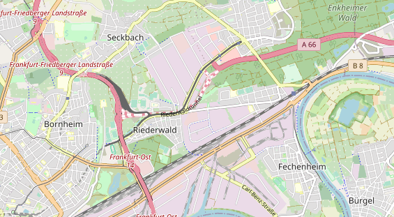 Bicycle workshop on map