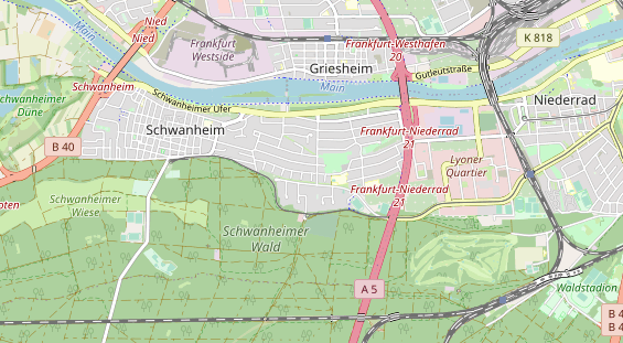 Bicycle workshop on map