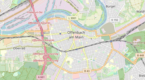 Bicycle workshop on map