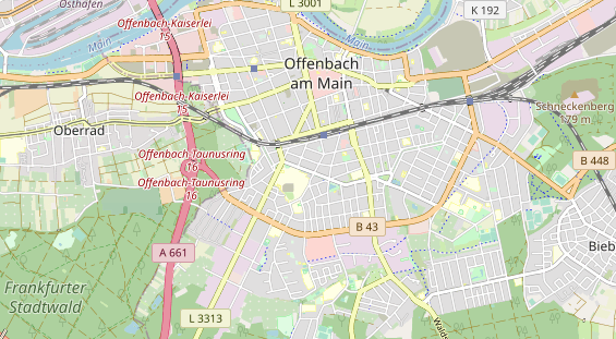 Bicycle workshop on map