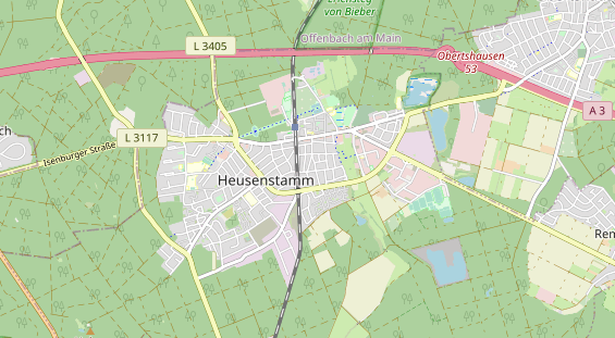 Bicycle workshop on map