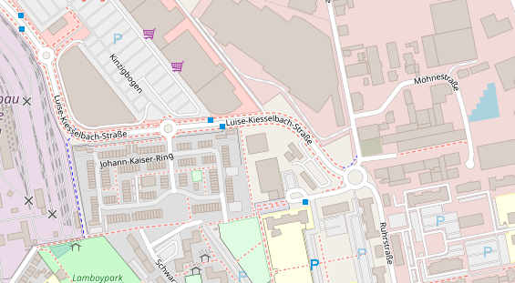 Fahrradwerkstatt auf Satellitenbild