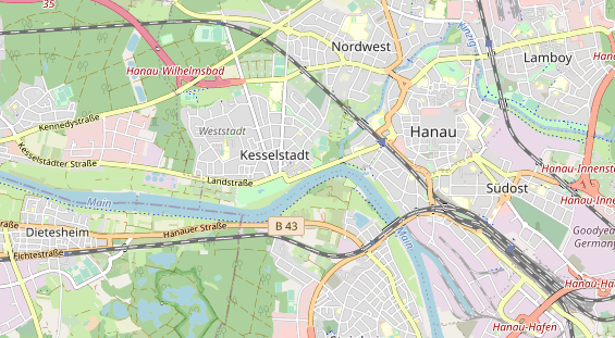 Bicycle workshop on map