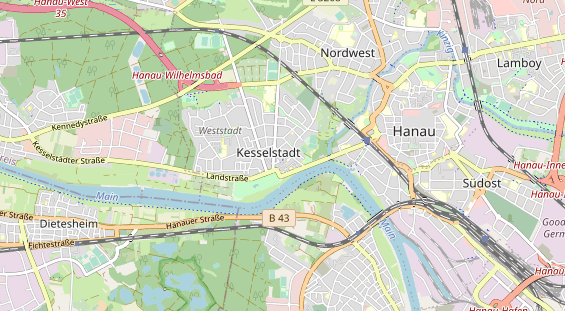 Bicycle workshop on map