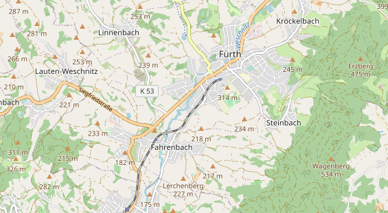 Fahrradwerkstatt auf Karte