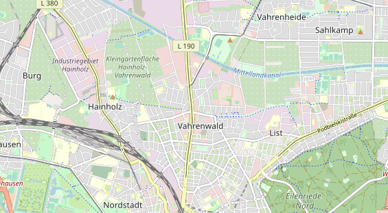 Bicycle workshop on map