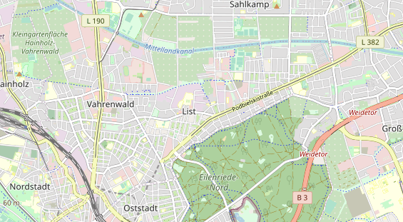 Bicycle workshop on map