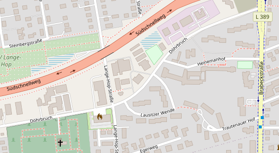 Fahrradwerkstatt auf Satellitenbild