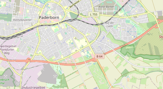 Bicycle workshop on map