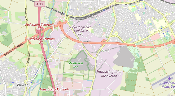 Bicycle workshop on map