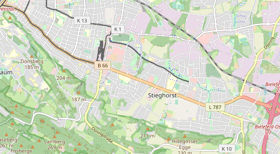 Bicycle workshop on map
