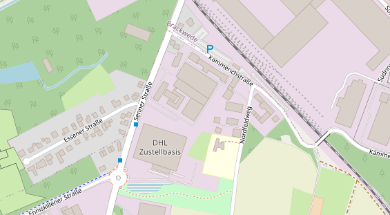 Fahrradwerkstatt auf Satellitenbild