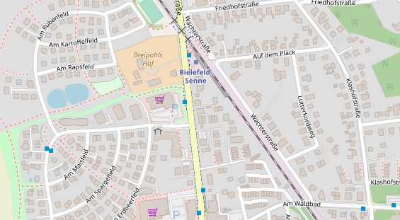 Fahrradwerkstatt auf Satellitenbild