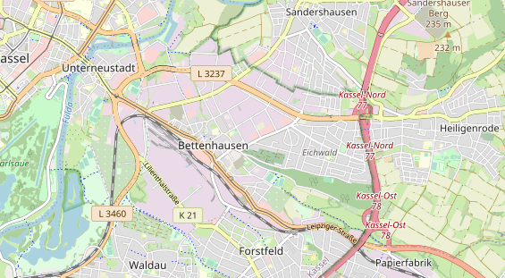 Fahrradwerkstatt auf Karte