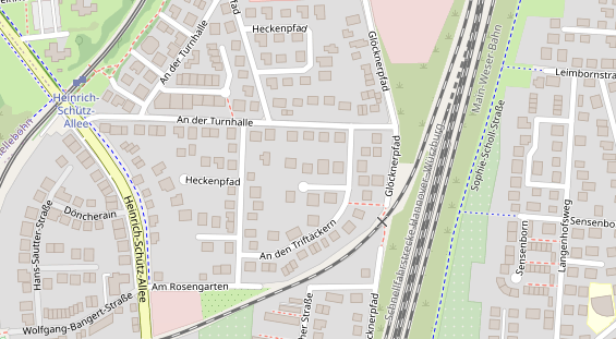 Fahrradwerkstatt auf Satellitenbild