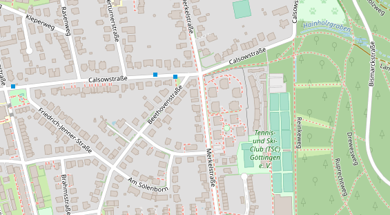 Fahrradwerkstatt auf Satellitenbild