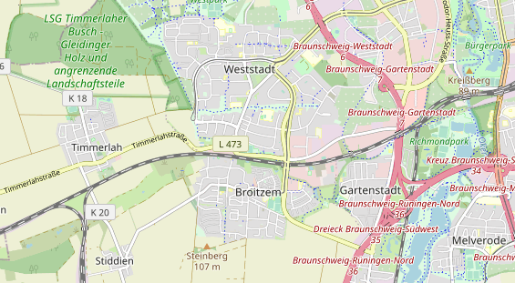 Bicycle workshop on map