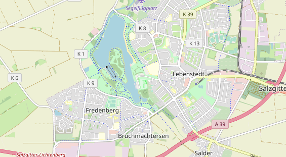 Bicycle workshop on map