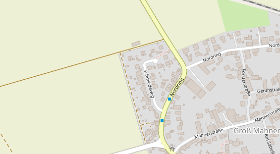 Fahrradwerkstatt auf Satellitenbild