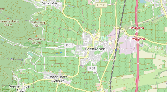 Bicycle workshop on map