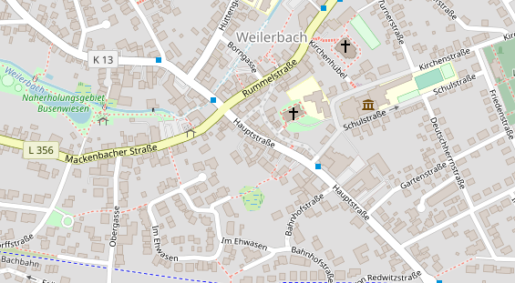 Fahrradwerkstatt auf Satellitenbild