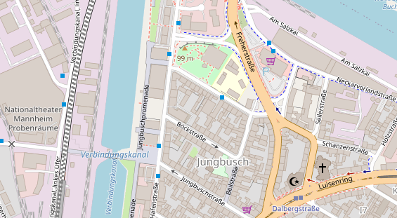 Fahrradwerkstatt auf Satellitenbild