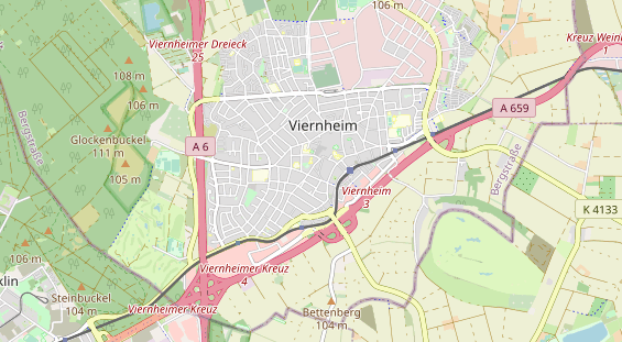 Bicycle workshop on map