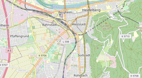 Bicycle workshop on map