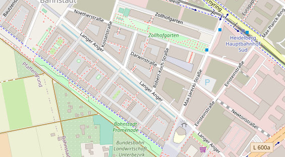 Fahrradwerkstatt auf Satellitenbild
