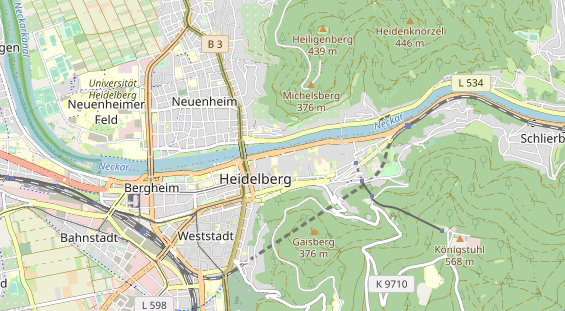 Bicycle workshop on map