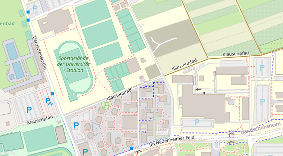 Fahrradwerkstatt auf Satellitenbild