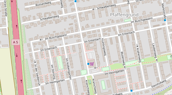 Fahrradwerkstatt auf Satellitenbild