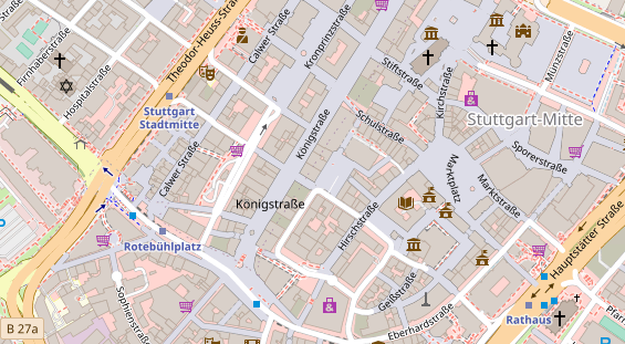 Fahrradwerkstatt auf Satellitenbild