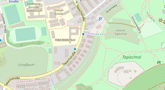 Fahrradwerkstatt auf Satellitenbild